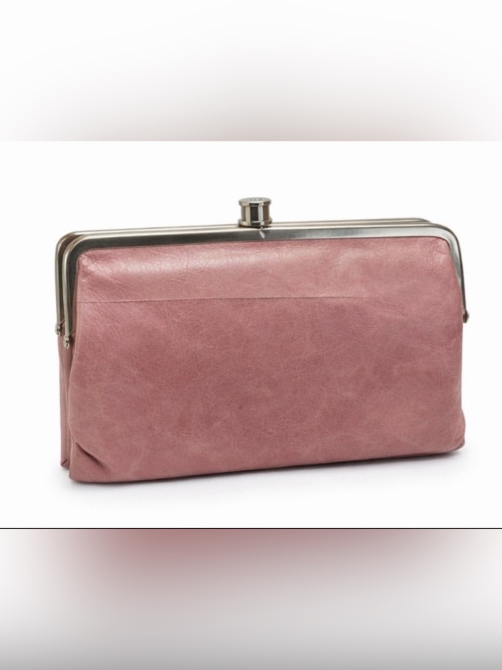 HOBO Blush Pink Wristlet with Metallic Trim - Picture 2 of 13